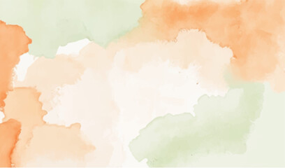 Fototapeta premium Tri watercolor background, 15 August, republic day, independence day, Indian, background vector design 