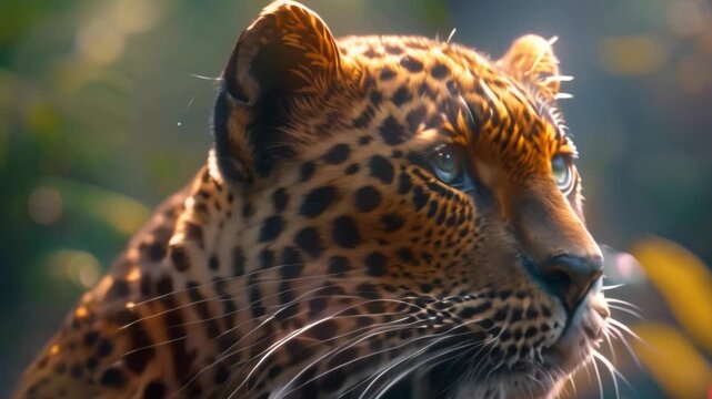 Leopard in nature Footage 4K