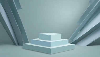 Blue 3D Background display Product