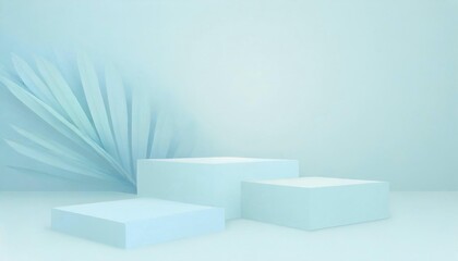 Blue 3D Background display Product