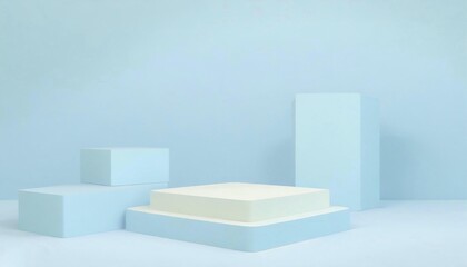 Blue 3D Background display Product