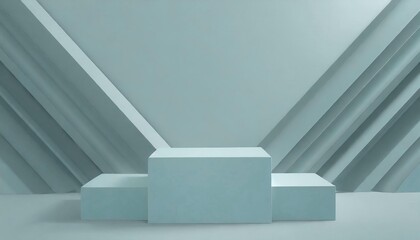 Blue 3D Background display Product