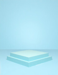 Blue 3D Background display Product