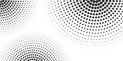 Halftone vector background. Monochrome abstract dotted gradient backdrop. eps 10