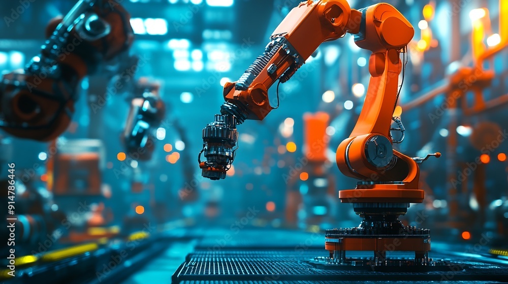 Leinwandbilder European companies are leveraging digital transformation to increase productivity and operational efficiency in industrial processes while American engineers are thinking and looking t : Generative AI