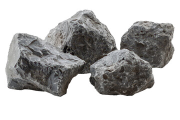 Obraz premium Four large rocks are piled on top of each other