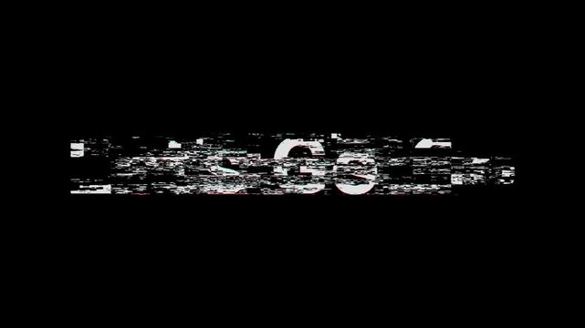 let's go animated 3 2 1 counting down lets go text glitch background old tv bad tv 4k looping