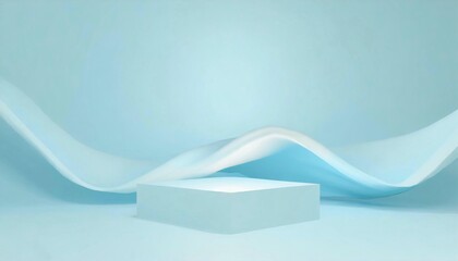 Blue 3D Background display Product