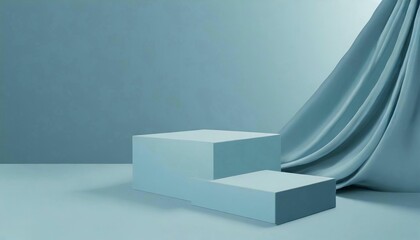 Blue 3D Background display Product