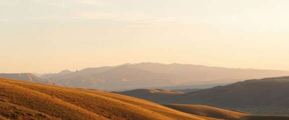 Golden Hour Mountain Range.