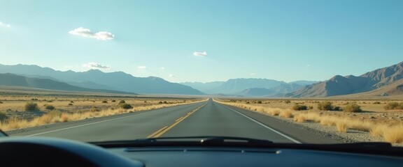 Road trip through the mountains.