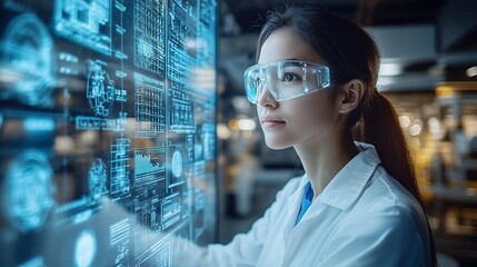 Smart Manufacturing: Industrial Engineer with Automation Robots in Industry 4.0 Factory. Generative AI