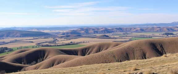 Rolling Hills Landscape in the Palouse.