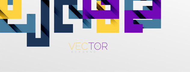 Color bend lines with shadow texture effect. Vector Illustration For Wallpaper, Banner, Background, Card, Book Illustration, landing page