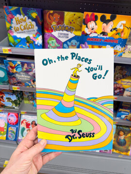 Dr. Seuss book titled "Oh the places you'll go!"