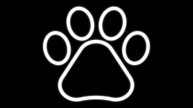 Easy to use vector image of paw