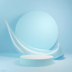 Blue 3D Background display product