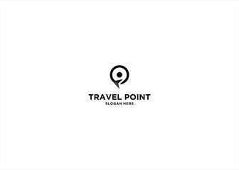 Travel Point Logo Design Template