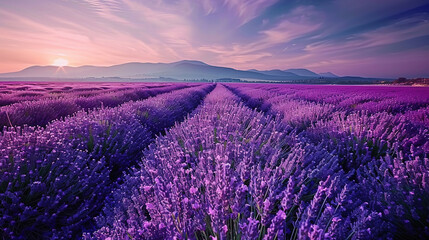 Obraz premium Lavender field in region
