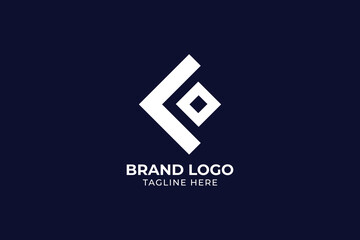 Vector illustration of abstract triangle shape design. Minimalist and simple logo, flat style