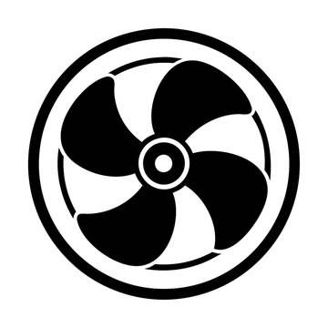 recommend clip art: Fan ventilator propeller icon and vector illustration