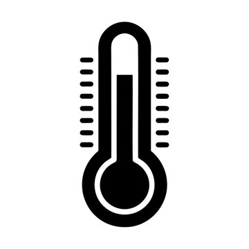 recommend clip art: Thermometer silhouette black icon and vector illustration