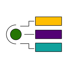 Flowchart diagram presentation template designs