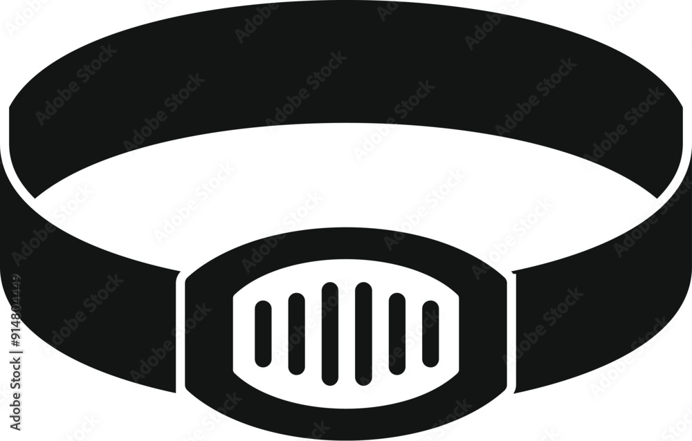 Poster headlamp flashlight is providing illumination in a dark area, perfect for spelunking and exploring c