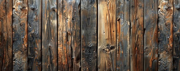 Weathered Wooden Plank Wall Texture