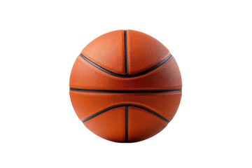 Fototapeta premium A basketball is shown in a close up on a white background