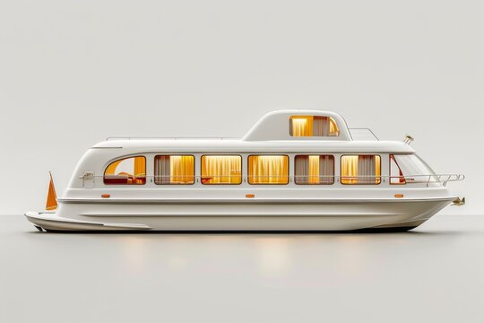 Classic riverboat with vintage charm and modern comforts providing a nostalgic journey along peaceful riverbanks