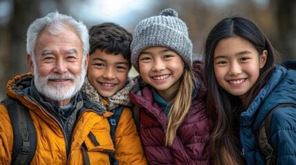 Happy Multigenerational People Having Fun In A Public Park, Celebrating Diversity