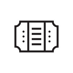 ticket stub logo icon