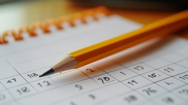 Checking the calendar for tomorrows schedule.