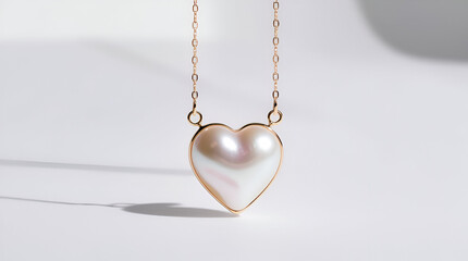 Default A delicate highpolish pearl necklace takes the form of ai generatie