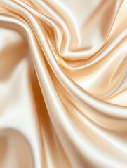 Elegant satin fabric with flowing folds