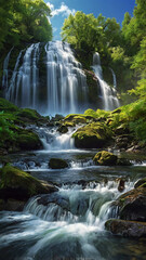 Fototapeta premium waterfall in the forest