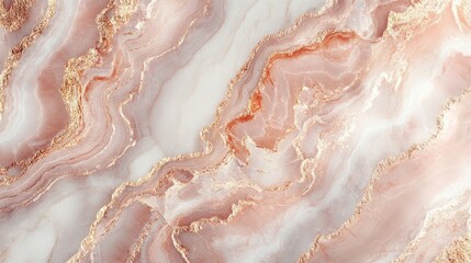 High-end 3D luxury background with rose gold marble and delicate textures, sophisticated design