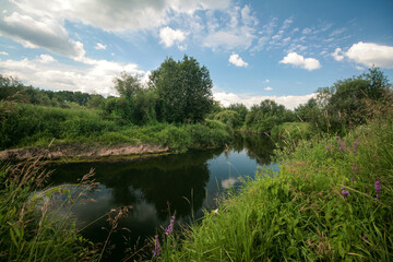 A lake in the Nizhny Novgorod region, Russia.