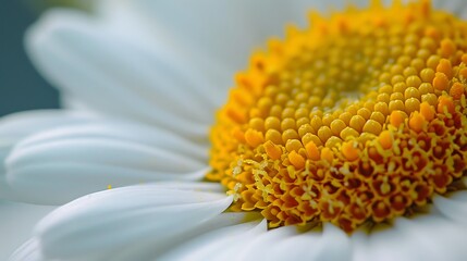 Close-up of a Daisy's Center