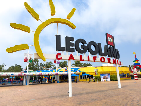 Entrance to Legoland theme park in Carlsbad, CA.