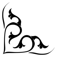 swirl ornament frame border corner