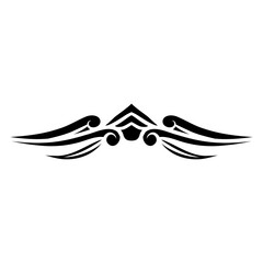 abstract swirl floral ornament