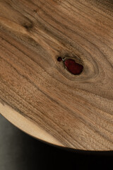 Expensive vintage furniture. The table is covered with epoxy resin and varnished. Luxury quality...