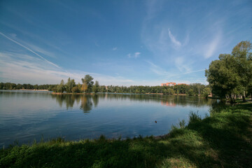 Lake among the forests, Russia.