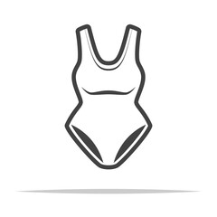 Obraz premium Women swimsuit icon transparent vector isolated