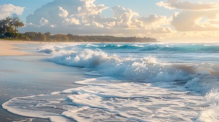 Obraz premium Tranquil Beachscape at Sunrise