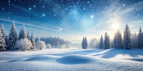 Fototapeta premium Snowfall gently blankets a peaceful winter landscape , winter, snow, snowflakes, beauty, serene, nature, cold, weather, tranquil