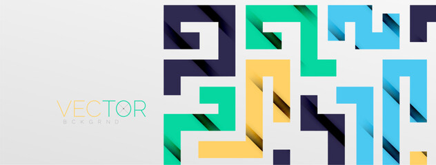 Color bend lines with shadow texture effect. Vector Illustration For Wallpaper, Banner, Background, Card, Book Illustration, landing page