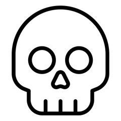 Skull icon representing human cranium.